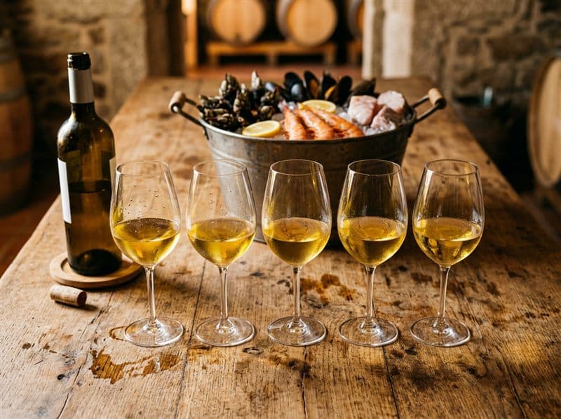 Cata de vinos Albariño para despedidas de soltero en Sanxenxo