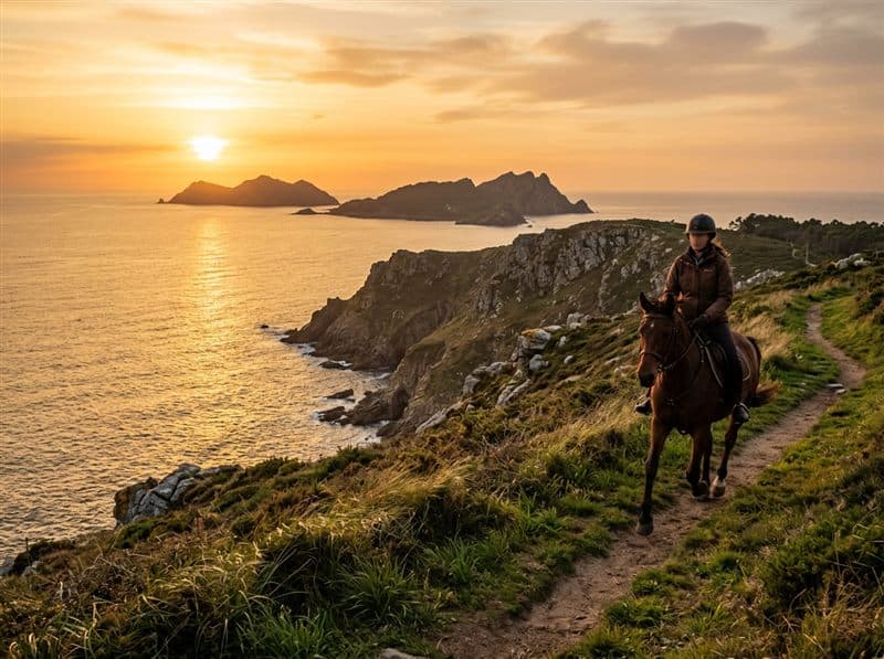 Rutas a caballo para despedidas de soltero en Sanxenxo